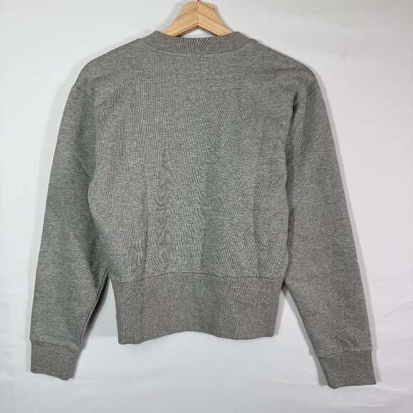 Everlane The 100% Human Cotton Typography Fleece Sweatshirt Grey S - Picture 3 of 7
